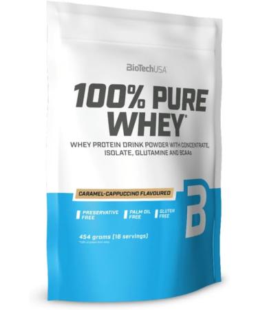 Biotech USA BioTechUSA 100 Pure Whey 454 gr Strawberry Flavor - Buy Online on GoSupps.com