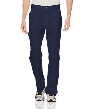 Cherokee Mens Scrub Pants with Cargo Pockets Two-Way Stretch Modern fit Drawstring Pants WW140 Medium Short Navy