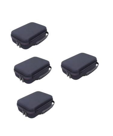 Beavorty 4 pieces storage bag for hair clipper travelers for men bartschneider organizer suitcase facial razor organizer for male razor men's razor bag