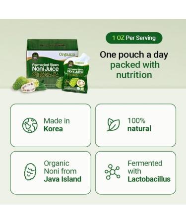 Java Organic NONI Juice Extract - 1 fl oz x 30 Daily Pack - 100% Fermented by ALLBIO - Buy Online on GoSupps.com