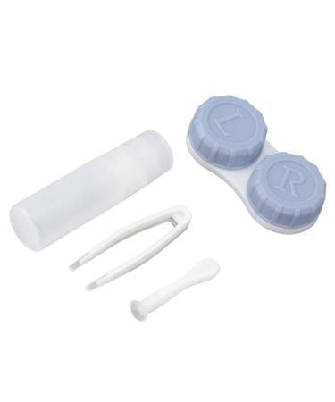 Contact lens container container for contact lenses with care bottle mini contact lens-storage set for on the go and at home