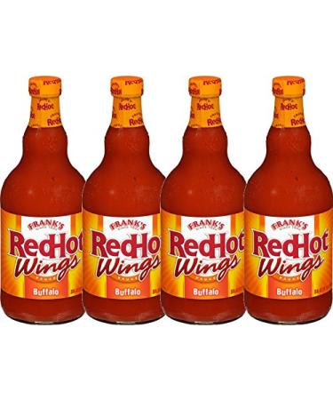 Franks Red Hot Wing Sauce 23 OZ (Buffalo Wings Pack - 4)