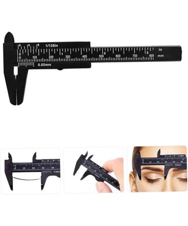 R gle de pochoir sourcils outil de mesure r gle sourcils r glable avec pied coulisse coulissant guide mise en forme des professionnel pour pochoir maquillage et tatouag - Buy Online on GoSupps.com