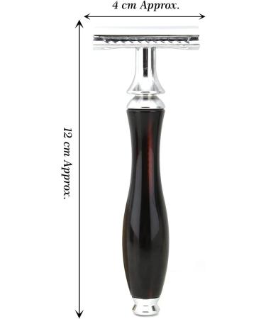 JAG Shaving Razor Set | Double Edge Razor with Leather Case | Perfect for Brush & Travel - International Shipping Available - Buy Online on GoSupps.com