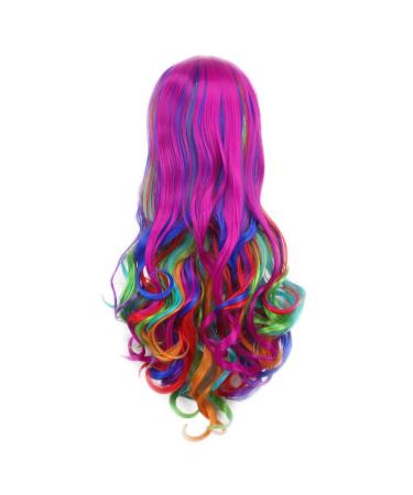 Ateid 70cm Long Wavy Multicolor Wig for Women | Includes Wig Cap | Shop Now! - Buy Online on GoSupps.com