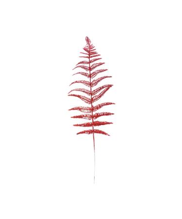 ABOOFAN 10pcs Artificial Christmas Tree Flower Arrangements Wreaths Picks Plants Adornment Leaf Filler Flash Red 14*41cm