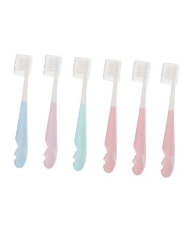 Gatuida Household cleaning devices 1 set of children's toothbrush with soft bristle care products toddler PP handheld cleaning tools 1 piece (1 -pack) Sorted color sorted