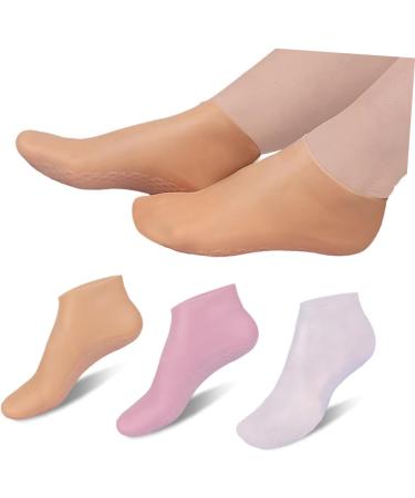 Mikinona Feet Moisturizing Socks 3 Pairs Moisturizing Socks Silicone Socks Foot Care Foot Care Spa Socks Aloe Socks Cracked Heel Repair Lotion Socks Foot Socks Sebs Heel Socks Damping Miss - Buy Online on GoSupps.com