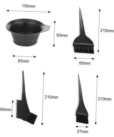 minkissy 12 Sets Hair Dye Brush Hair Dye Bowl Washable Hair Dye Tools Hair Coloring Brush Color Tint Applicator Steamer Comb Hair Coloring Bowl Hair Salon Tool Baking Oil Hair Color Brush - Buy Online on GoSupps.com
