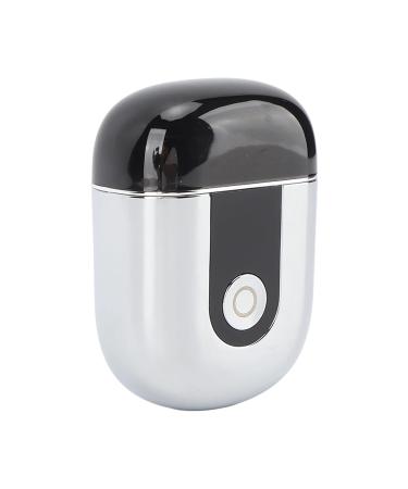 Mini Electric Beard Trimmer for Travel | Type-C Double Head | Silver - Stylish & Portable Grooming Solution - Buy Online on GoSupps.com