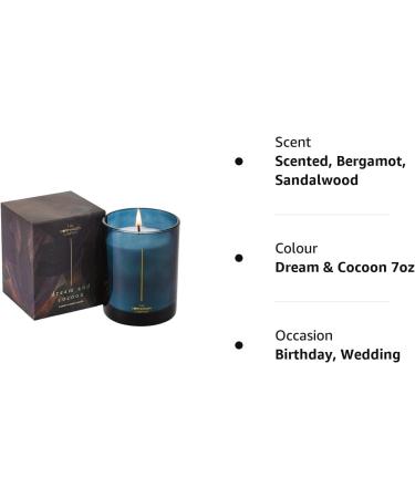 Luxury Scented Candle Gift | Soy Candle | 45 Hours Burn Time | Bergamot Rose & Sandalwood | The Copenhagen Company | 7oz - Buy Online on GoSupps.com
