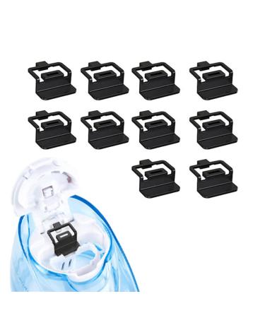 Aaronmichael Multifubrick Silicone Refills Accessories Compatible with Navage Salt Water Pods Nasal Care Treatment Replacement Accessory Save Salt Clips Simple Operation (White) (Black)