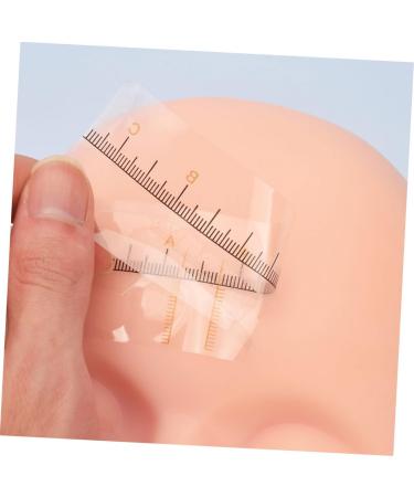 BIUDECO 50pcs Eyebrow Positioning Ruler Stickers Eyebrow Positioning Tool Eyebrow Stencils Measuring Ruler 18.00X3.80X0.10CM Yellow - Buy Online on GoSupps.com