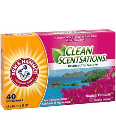 ARM & HAMMER Fabric Softener Sheets - Tropical Paradise 40 Sheets - Freshness & Softness for Every Load - Shop Internationally - Buy Online on GoSupps.com