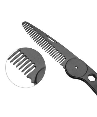 JinZeFa Stainless Steel Folding Beard Comb - Portable Anti Static Comb for Men's Mustache Styling - Buy Online on GoSupps.com