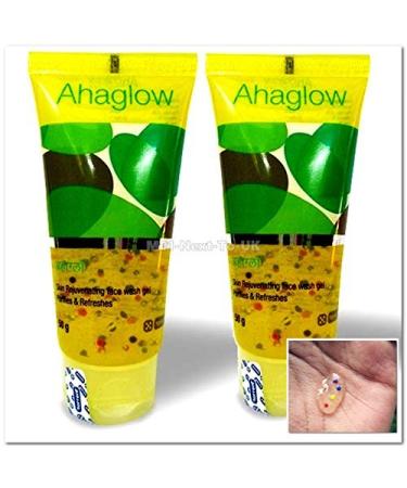 2x 50g Ahaglow Skin Rejuvenating Face Wash Gel Purifies & Acne Face Care SJH7584