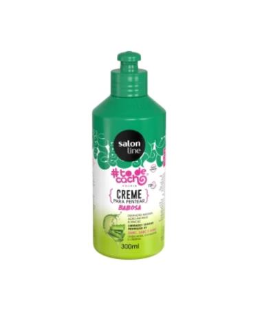 Salon Line - Linha Tratamento (#ToDeCacho) - Creme para Pentear de Babosa Pra Divar Divina Hidratacao 300 Ml - (#IHaveCurls Collection - Divine Moisturizing Aloe Vera Combing Cream 10.14 Fl Oz)