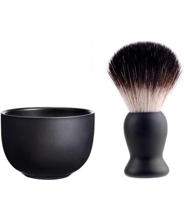 Classic 6-Piece Black Shaving Brush Holder Set for Men - Double-Sided Soap Shell & Metal Care Tools | Practical Razor Holder for Ultimate Grooming - Buy Online on GoSupps.com