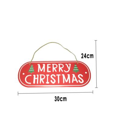 ORFOFE Emblems Ornament Christmas Signs Iron Christmas Door Signs Decorations Decorative Items Window - Buy Online on GoSupps.com