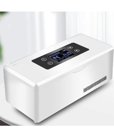 Insulin Cooler Refrigerated Box Mini Portable Insulin Reefer Cold Storage Box for Keeping Diabetes Drug Cooler About 8-36 Hours 4Battery