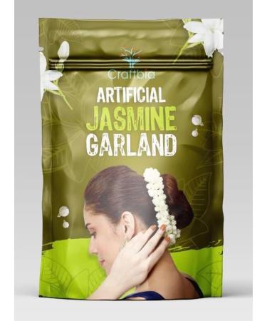 Real Jasmine Fragrance Artificial Jasmine Garland 90 cm - Hair Accessory for Women/Girls (Cream Color) - Buy Online on GoSupps.com