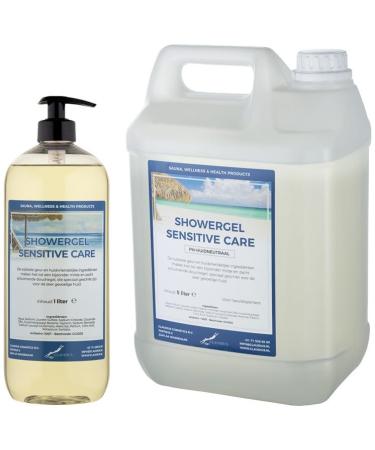 Claudius Showergel Sensitive Care 5 liters + 1 liter with pump transparent