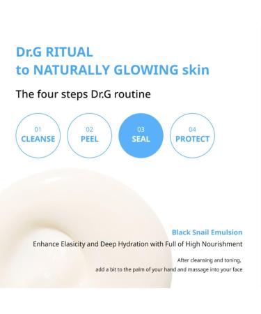 Dr.G Black Snail Emulsion 150ml - Best Anti-Aging Skincare for Radiant Skin | International Shipping Available - Buy Online on GoSupps.com