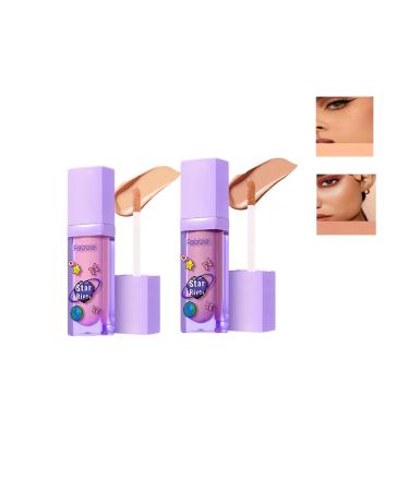 Moisturizing Concealer Stick Lightweight Full Coverage Long Lasting Conceals Corrects Hydrates Long-Wear Matte Finish Waterproof & Lightweight For All Skin 2 Pcs (0405)