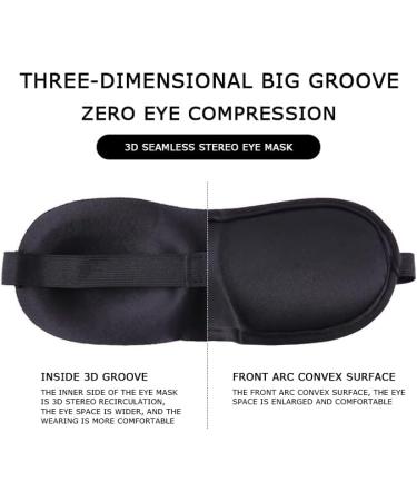 3D Sleep Mask for Women and Men - Eyelash Friendly, Lightweight, Adjustable Strap - Blackout Eye Mask for Travel and Nap - Buy Online on GoSupps.com