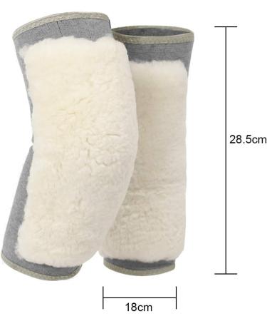 Buy Men's & Women's Cashmere Knee Braces | Thermal Wool Knee Warmers for Cycling Skiing & Running - Grey - Buy Online on GoSupps.com