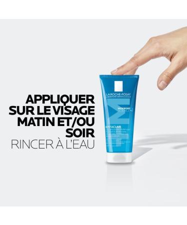 La Roche-Posay Effaclar Gel Moussant Purifiant Nettoie en Douceur & Matifie Formule Sans Savon pH Physiologique Pour Peaux Grasses Tendance Acn ique 200 ml - Buy Online on GoSupps.com