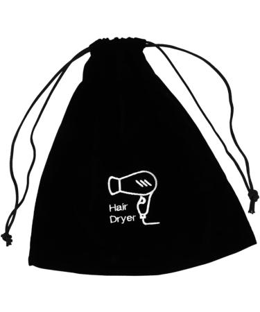 TOVINANNA 5pcs Flannel Hair Dryer Bag Hair Dryer Organizer Hair Dryer Bag Drawstring Bag for Hair Dryer Travel Drawstring Bag Travel Bag for Hair Styling Tools Hair Dryer Attachments Storage 26.00X23.00X0.50CMx5pcs Blackx5pcs - Buy Online on GoSupps.com