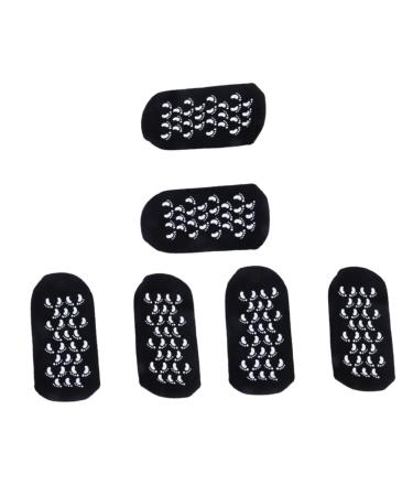 Ipetboom 3 Pairs Black Socks Moisturizing Socks Soften Repair Cracked Skin Gel Socks Dry Skin Socks Feet Care Ultimate Socks for Dry Cracked Skin on Feet Cotton Boat Socks Foot