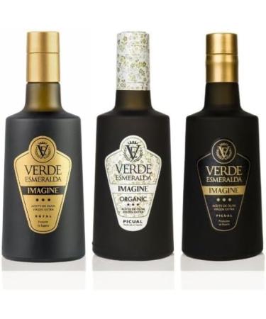 Verde Esmeralda - Extra Virgin Olive Oil (Gift Set 500ml x 3 Picual Royal Organic) - Buy Online on GoSupps.com