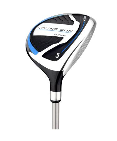 Young Gun SGS X Junior Kids Left Hand Golf Club #3 Fairway Woods Blue Age 6-8
