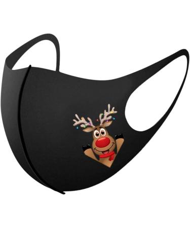 5 PCS Women Christmas_Face_Protection_Mask Ice Silk Washable Elastic Ear Loops Butterfly Christmas-b - Buy Online on GoSupps.com