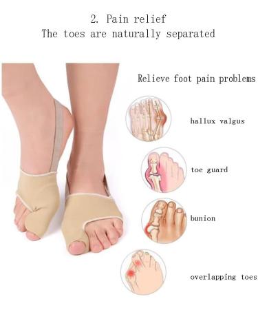 Cazaru Bunion Corrector - Orthopedic Toe Straightener & Splint for Day & Night Relief | Gel Pads & Anti-Slip Design for Hallux Valgus Pain Relief - 2-Pack - Buy Online on GoSupps.com