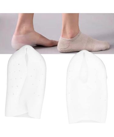 Silicone Heel Pad - Invisible Height Increase & Comfort | Flexible White Heel Cups for All-Day Wear - Buy Online on GoSupps.com