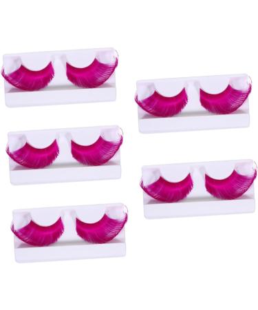 NOLITOY 10 pairs Colorful Halloween Lashes Accessories Fake for Makeup of Long Performance Exaggerated - Buy Online on GoSupps.com