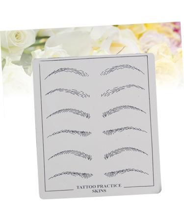 Mikinona Eyebrow Microblading Skin 6 Pcs Eye Brow Shaping Kit Eyebrow Practice Skin Eyebrow Trimming - Buy Online on GoSupps.com