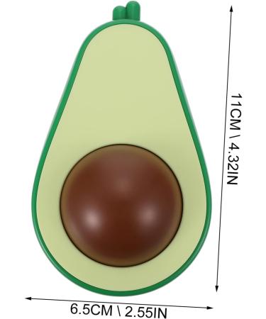 3 STK Avocado Torn Massage Globe & Yoga Roller - Portable Body Massager Fitness Foot Massage Device - 11x6.5cm - Green - Buy Online on GoSupps.com