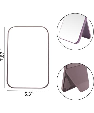 HGUEB 8 Inch Foldable Portable Princess Makeup Mirror - Green | Dual-Purpose Table Desk & Wall Hanging Square Mirror - Buy Online on GoSupps.com