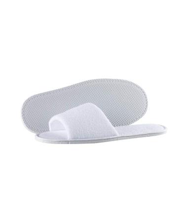 10 pair of disposable slippers - hotels lip slippers - slipper open tip - unit size white color - packaged in pairs - soft with waterproof underside - for hotels wellness centers spa