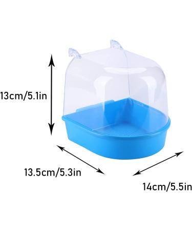 YNC Bird Cage Bathtub Shower Box - Clear Hanging Bird Tub for Cockatiel, Parakeet & Small Pet Birds - Buy Online on GoSupps.com