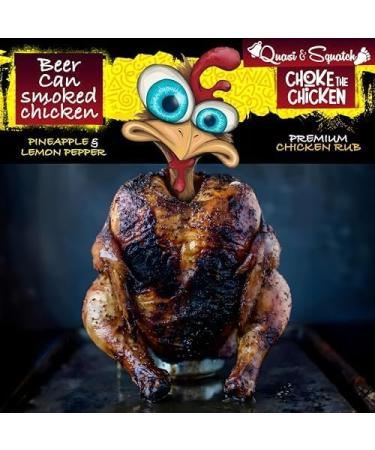  Quasi & Squatch Quasi & Squatch 2 x BBQ Bottles - Choke The Chicken - 2 Large BBQ Bottles 440g - Buy Online on GoSupps.com