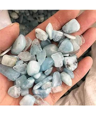 Crystal Rough Polished Minerals Gemstone Natural Quartz Crystal Chips Sky Blue Aquamarine Gravel for 100g 9-12mm - Buy Online on GoSupps.com