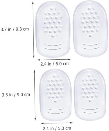 Buy Healvian 8 Pairs Self-Adhesive Silicone Heel Protectors - Invisible Gel Heel Pads for Women - Comfort & Pain Relief Insoles - Buy Online on GoSupps.com