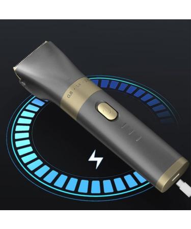 Buy Rechargeable Household Electric Hair Clippers - Silent High-Power Shavers in Gray | International Shipping Available - Buy Online on GoSupps.com