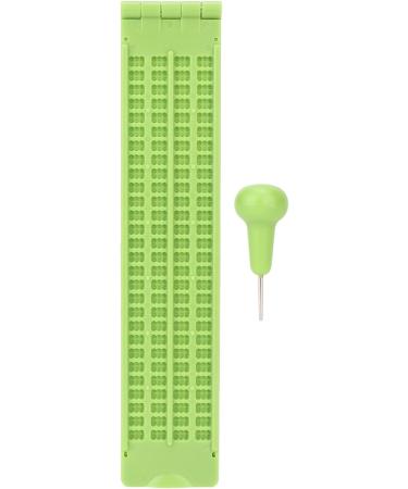 Portable Plastic 4 Lines 28 Cells Braille Writing Slate and Stylus Braille Learning Tool Accessory - Buy Online on GoSupps.com