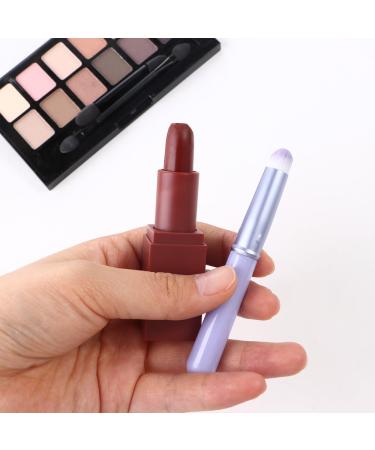 Leadigol Lip Blending Brush Set - 2 Mini Round Head Brushes for Lipstick & Concealer - Perfect Beauty Tools with Cap for Women - Buy Online on GoSupps.com